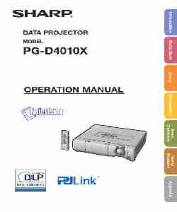 Sharp Projector PG-D4010X-page_pdf
